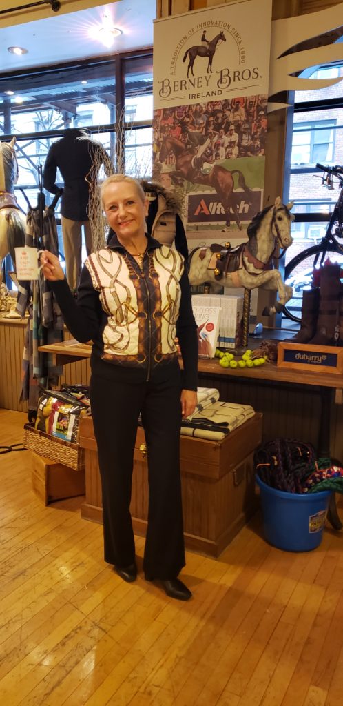 Janet Winters at Manhattan Saddlery