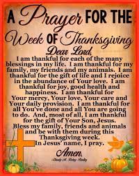 Thanksgiving prayer