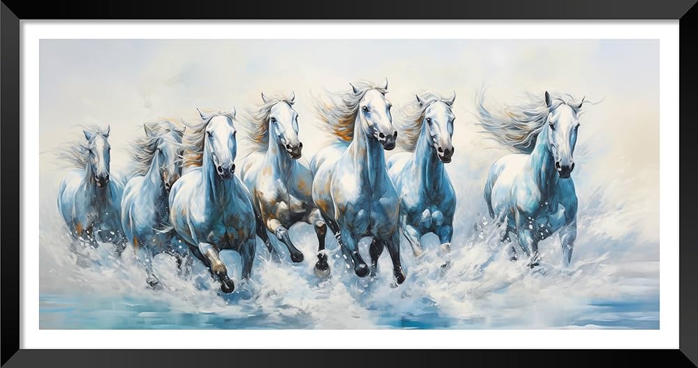 7 Horse Painting In Water Brings Success At Work