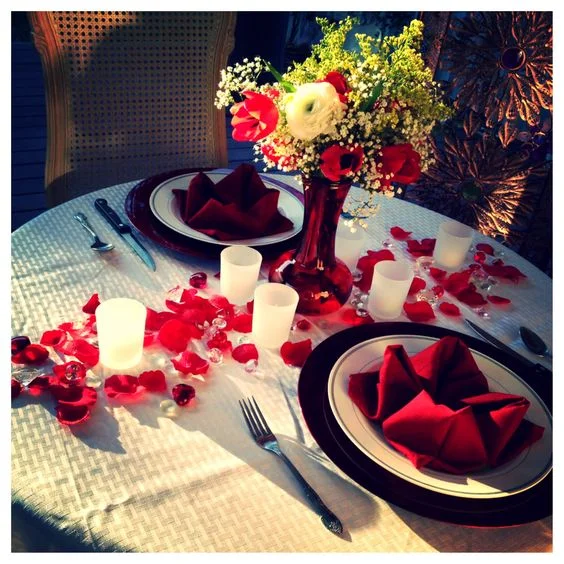 romantic table setting